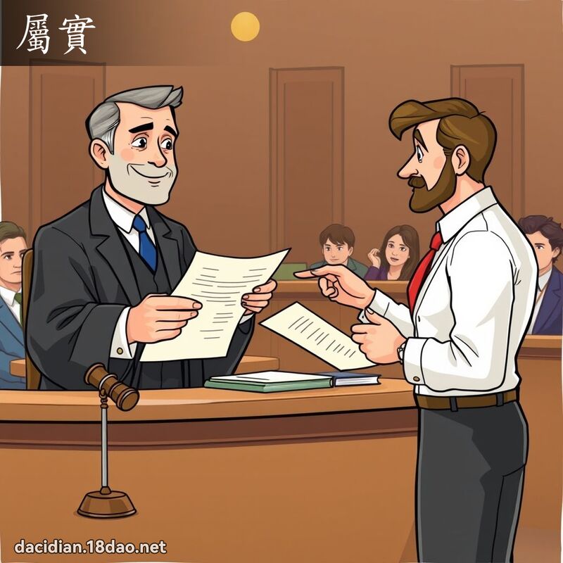 属实 - 国语大辞典配图