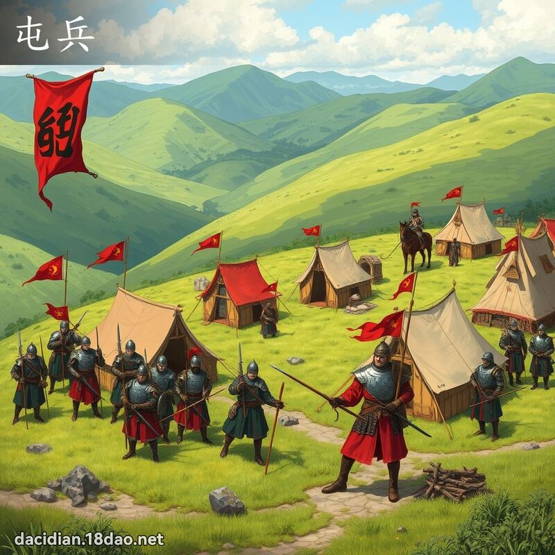 屯兵 - 國語大辭典配圖