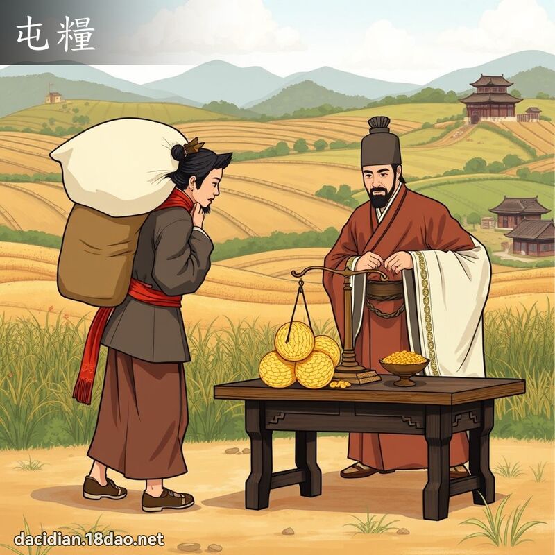 屯粮 - 国语大辞典配图