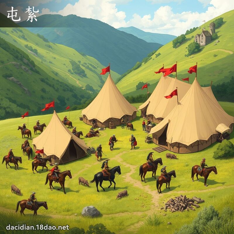 屯扎 - 国语大辞典配图