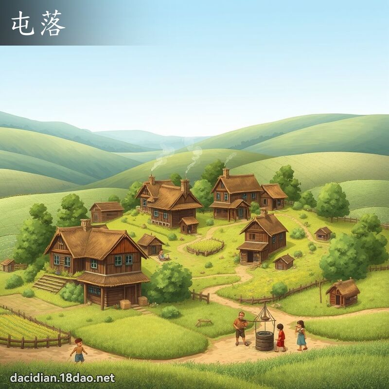 屯落 - 國語大辭典配圖