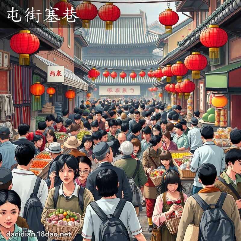 屯街塞巷 - 國語大辭典配圖