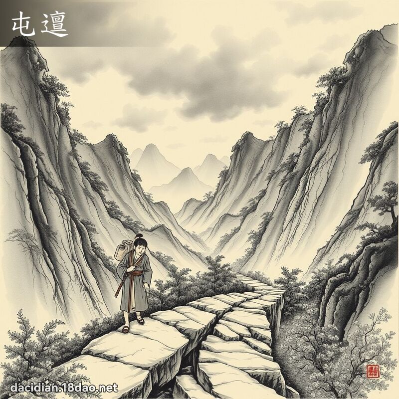 屯邅 - 国语大辞典配图