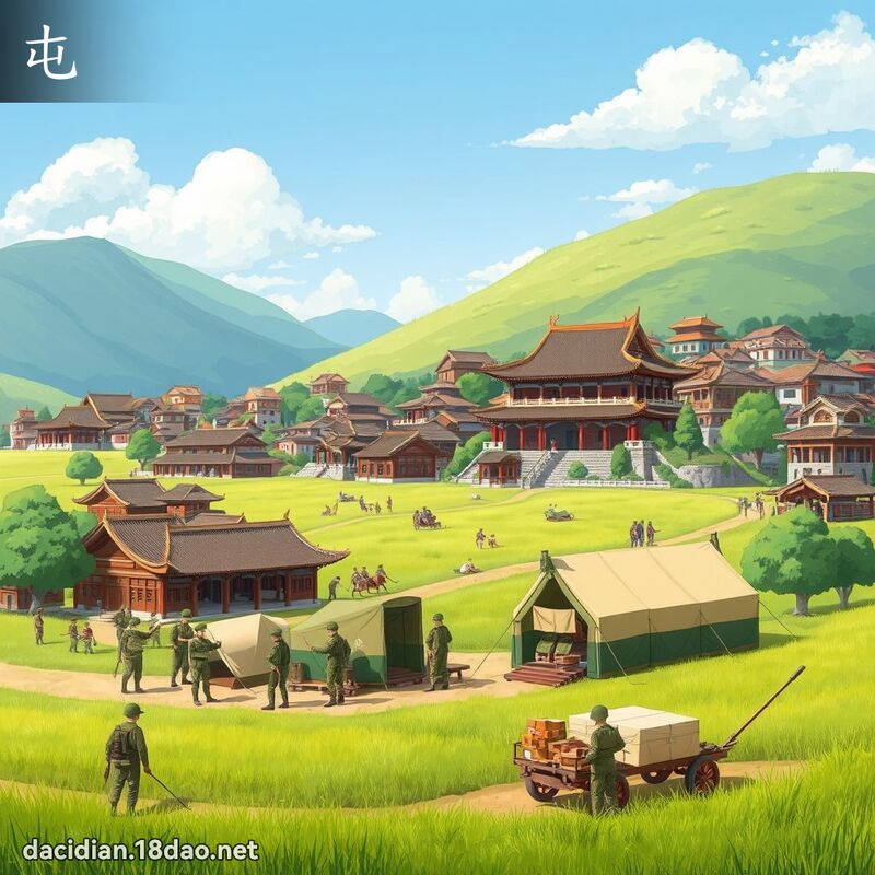 漢字: 屯 (多音字)