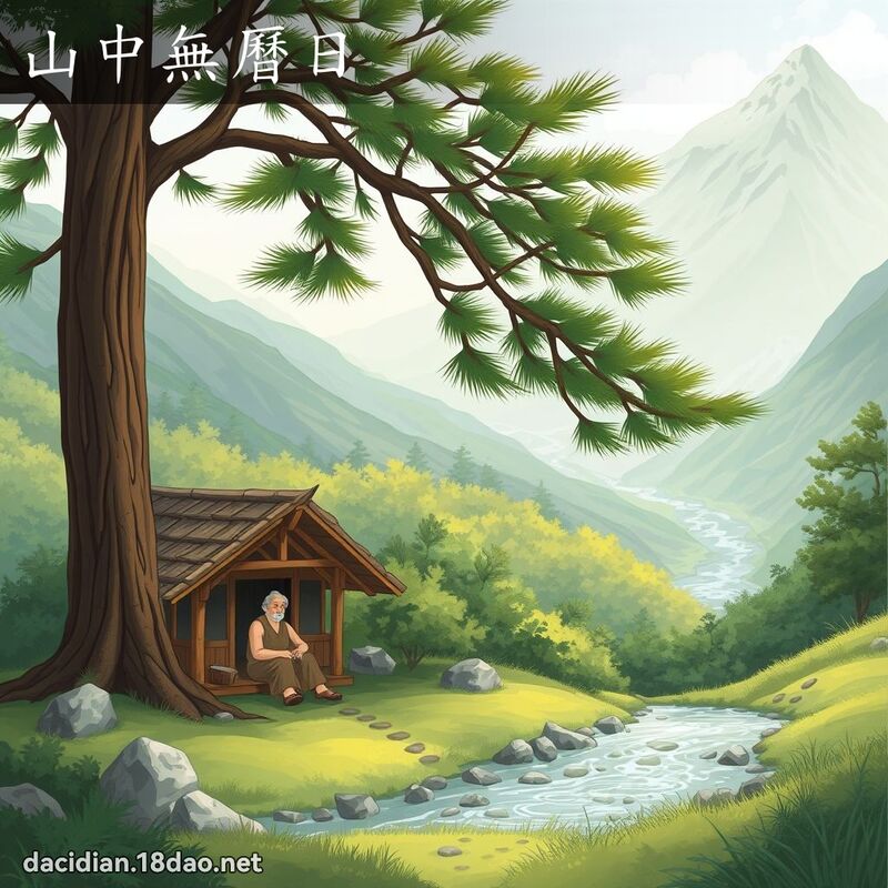 山中无历日 - 国语大辞典配图
