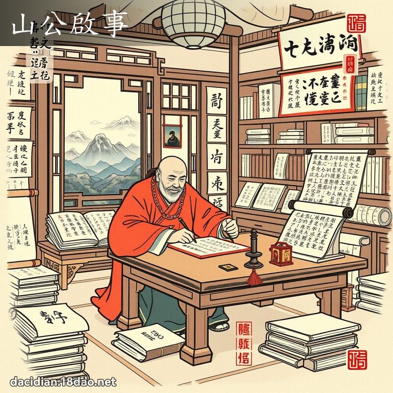 山公啟事 - 國語大辭典配圖