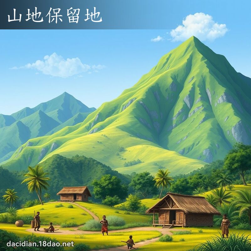 山地保留地 - 國語大辭典配圖
