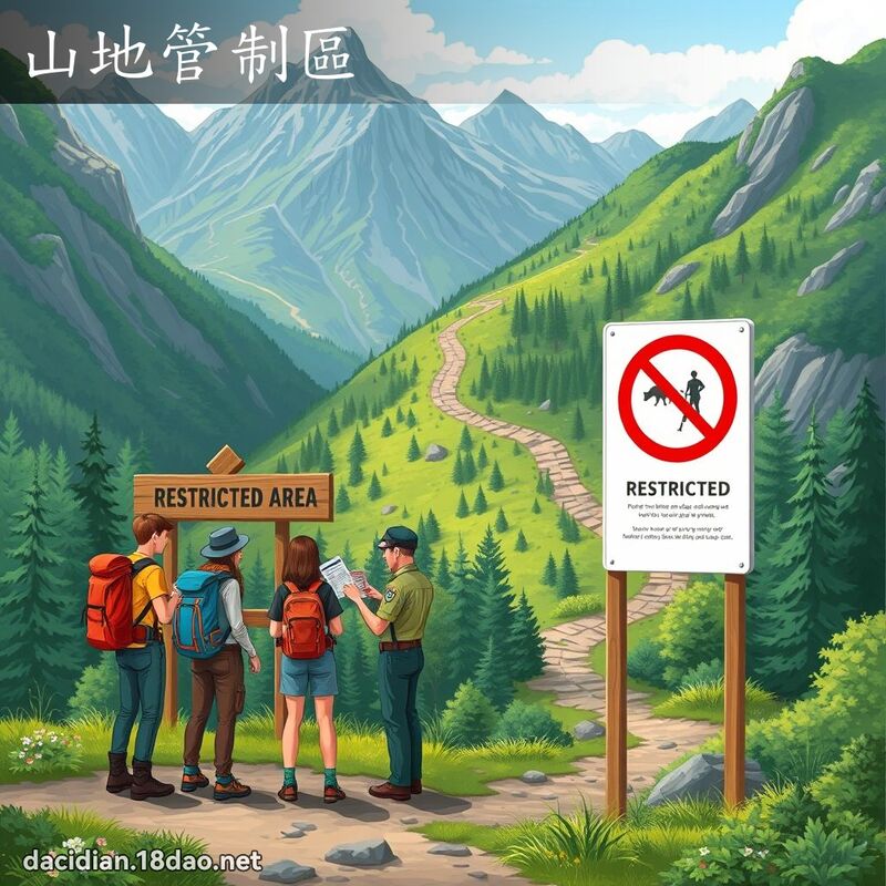山地管制區 - 國語大辭典配圖