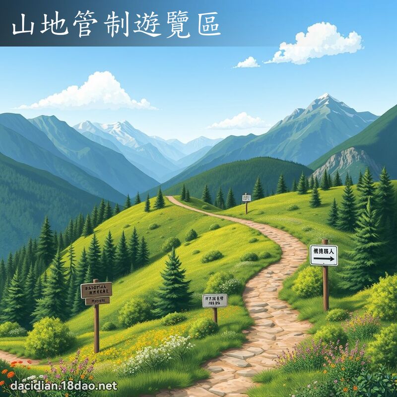 山地管制游览区 - 国语大辞典配图