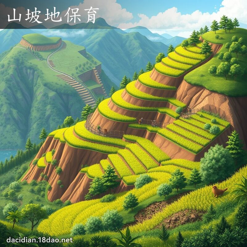 山坡地保育 - 國語大辭典配圖