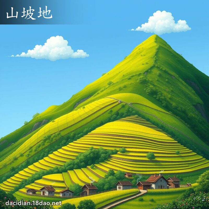 山坡地 - 国语大辞典配图