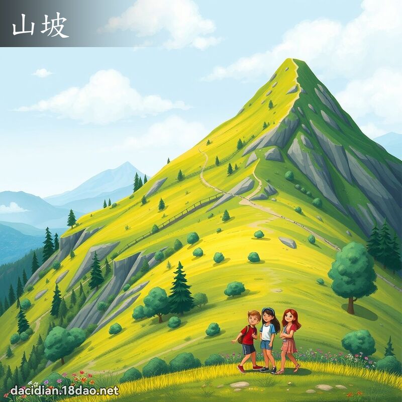山坡 - 國語大辭典配圖