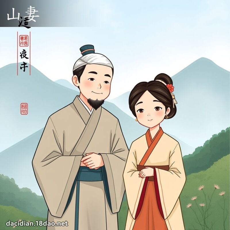山妻 - 國語大辭典配圖