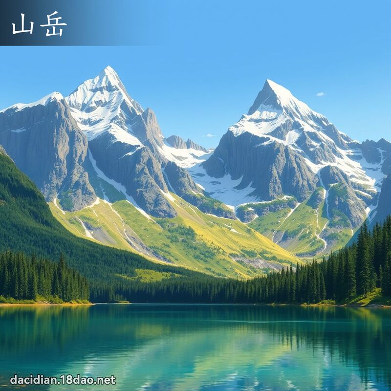 山岳 - 國語大辭典配圖