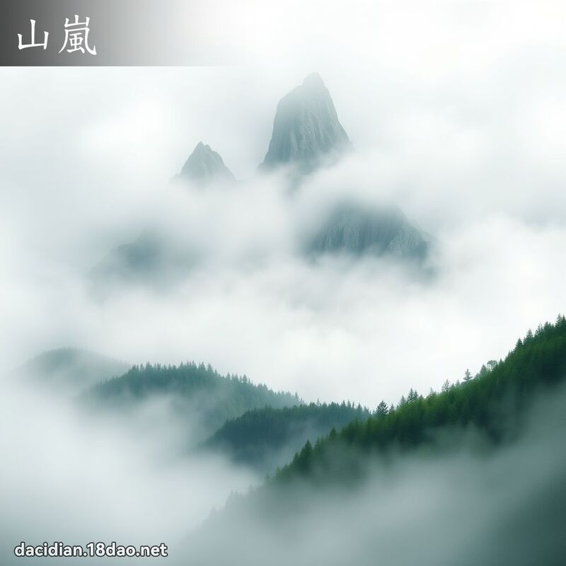 山嵐 - 國語大辭典配圖