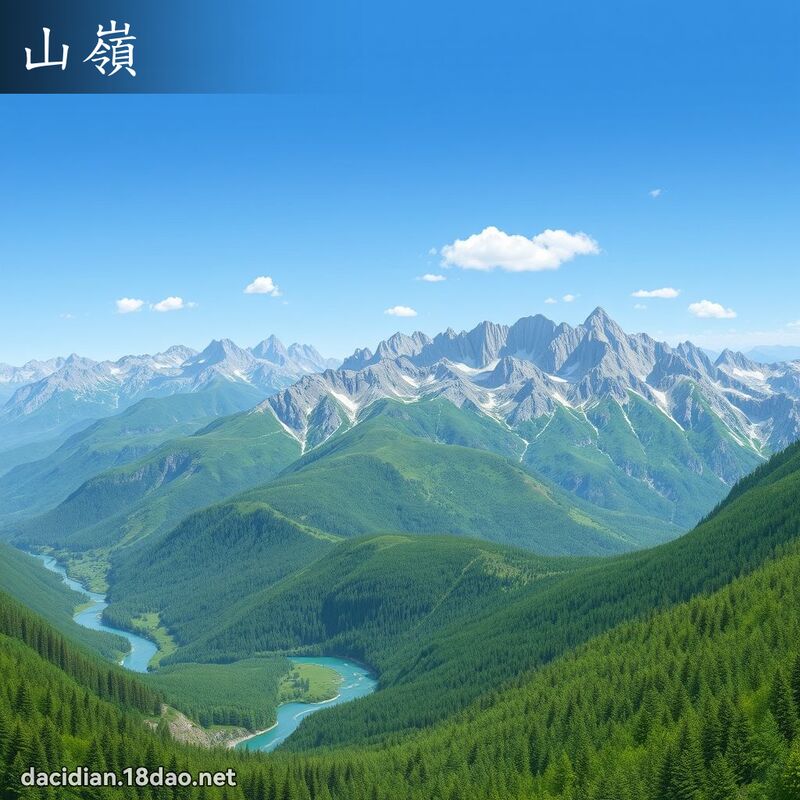 山嶺 - 國語大辭典配圖