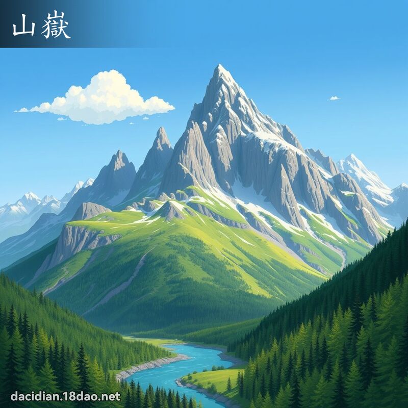 山嶽 - 國語大辭典配圖