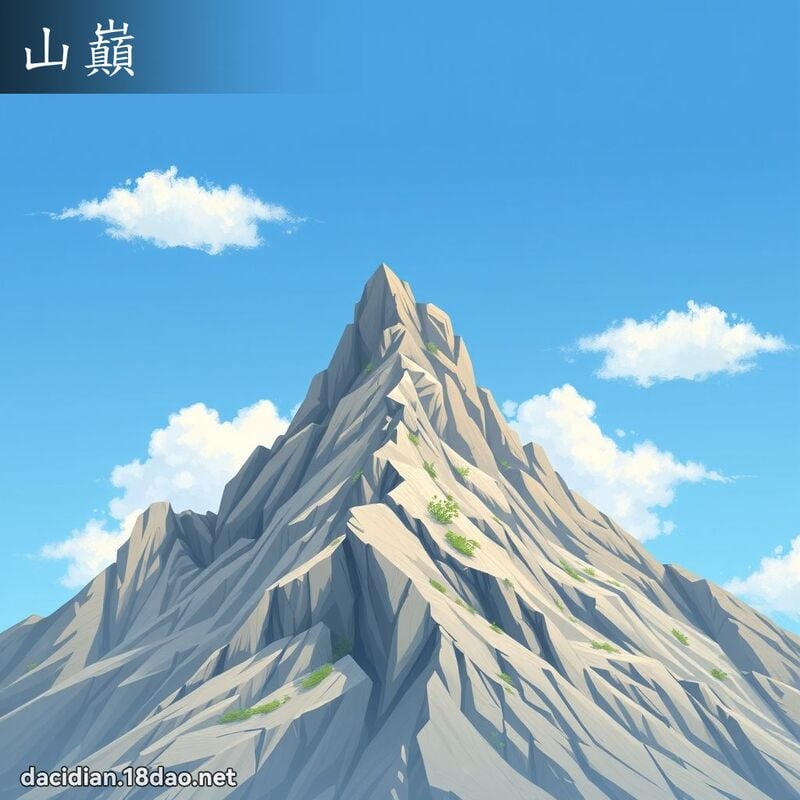 山巔 - 國語大辭典配圖