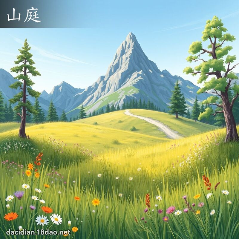 山庭 - 國語大辭典配圖