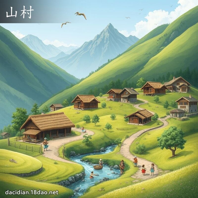 山村 - 國語大辭典配圖