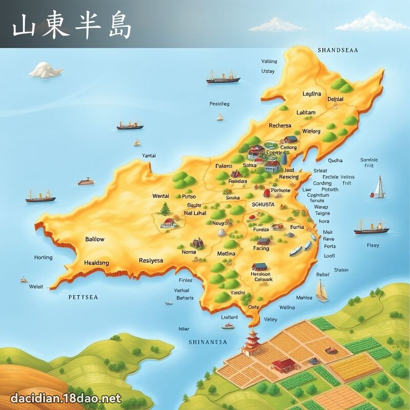 山東半島 - 國語大辭典配圖