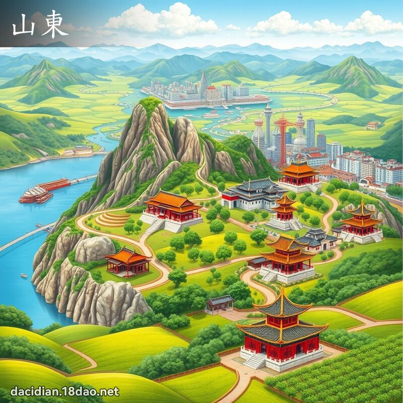 山东 - 国语大辞典配图