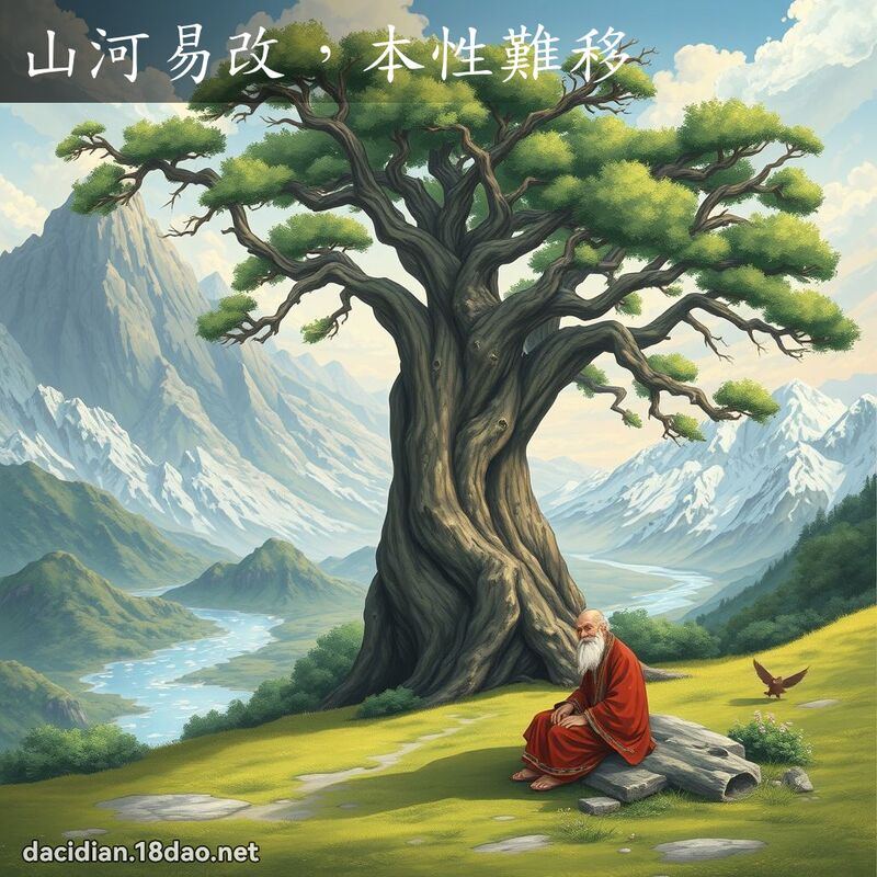 山河易改，本性難移 - 國語大辭典配圖
