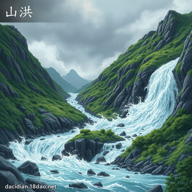 山洪 - 國語大辭典配圖