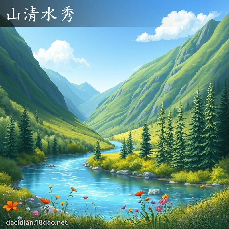 山清水秀 - 国语大辞典配图