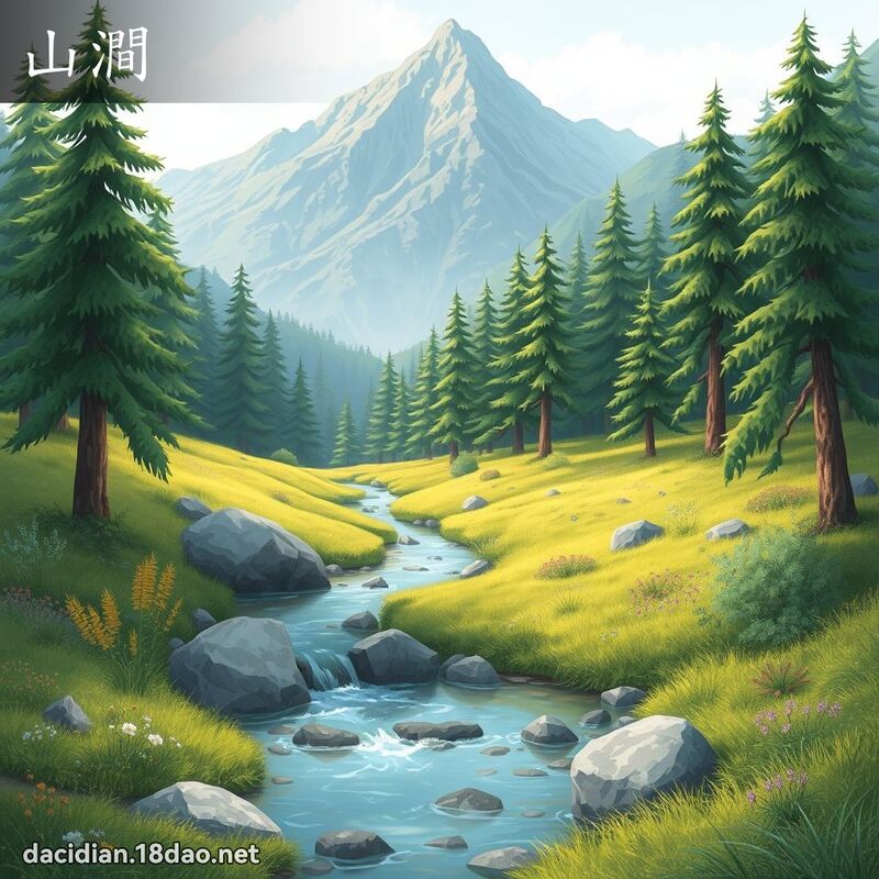 山澗 - 國語大辭典配圖