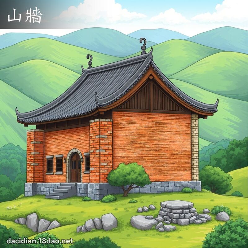 山牆 - 國語大辭典配圖