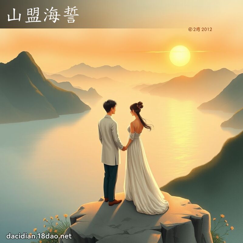 山盟海誓 - 国语大辞典配图