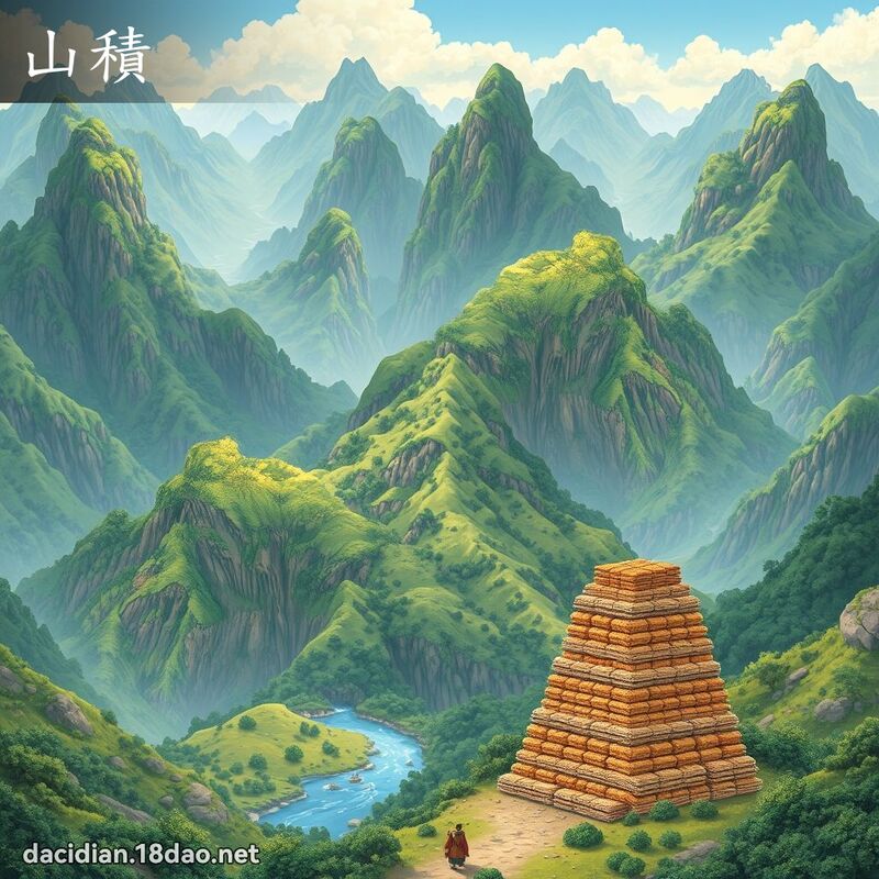 山積 - 國語大辭典配圖