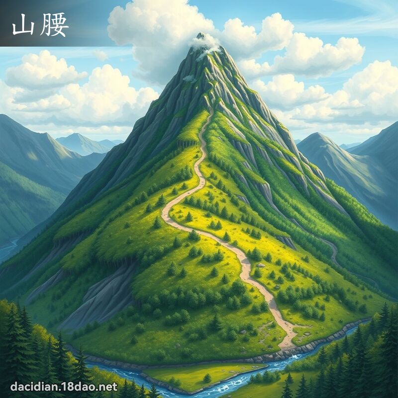 山腰 - 國語大辭典配圖