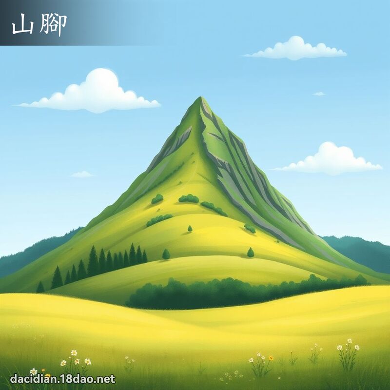 山脚 - 国语大辞典配图