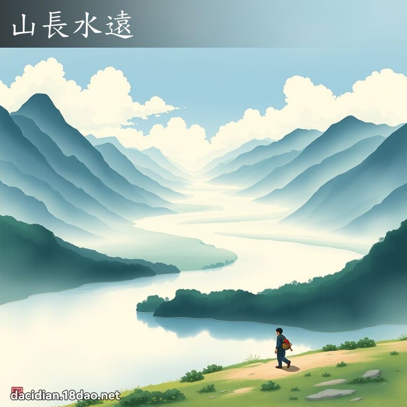 山長水遠 - 國語大辭典配圖