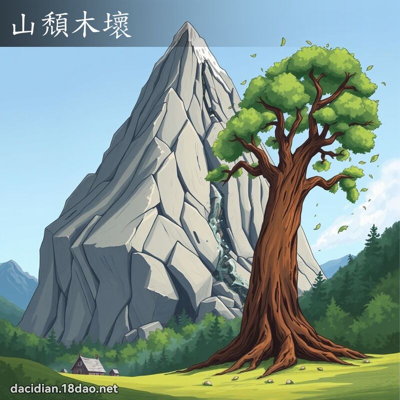 山頹木壞 - 國語大辭典配圖