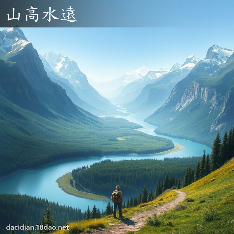 山高水遠 - 國語大辭典配圖