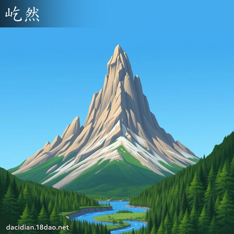 屹然 - 國語大辭典配圖