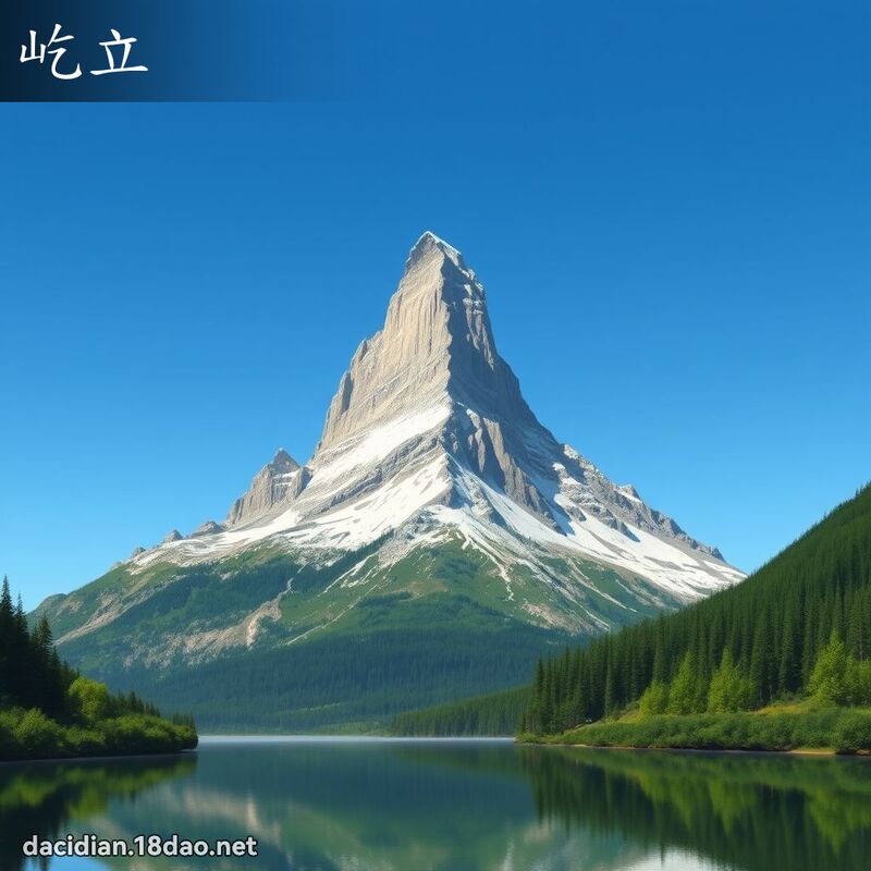屹立 - 国语大辞典配图