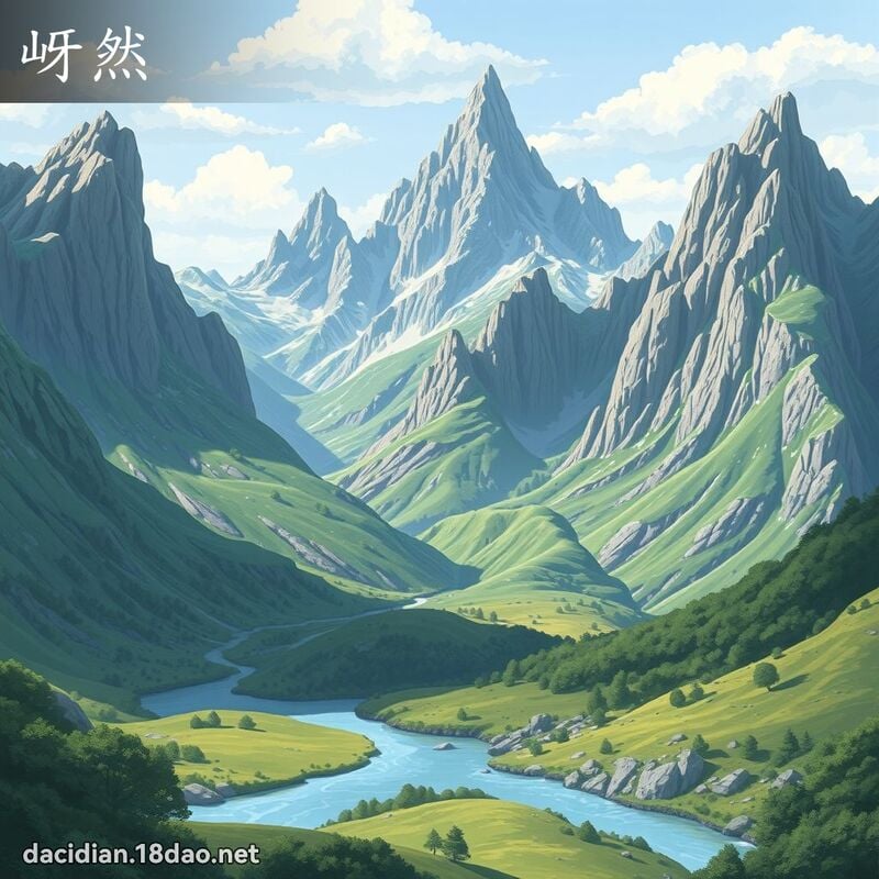 岈然 - 国语大辞典配图