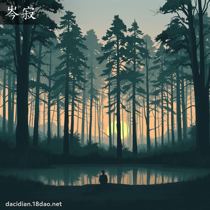 岑寂 - 國語大辭典配圖