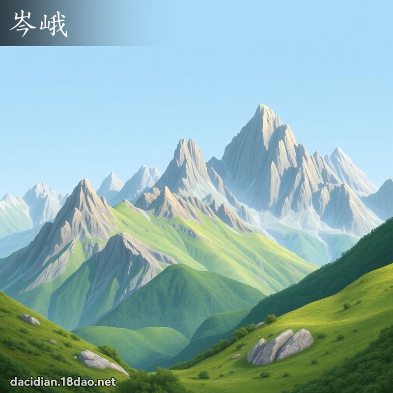 岑峨 - 国语大辞典配图