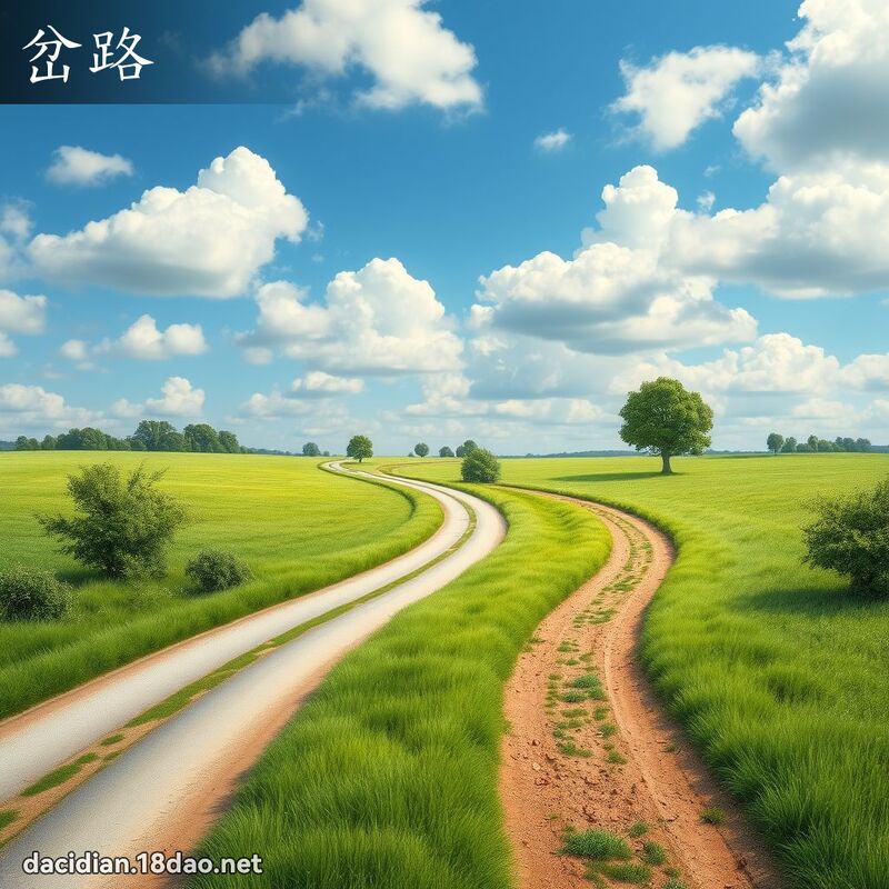 岔路 - 国语大辞典配图