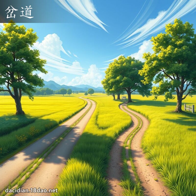 岔道 - 国语大辞典配图