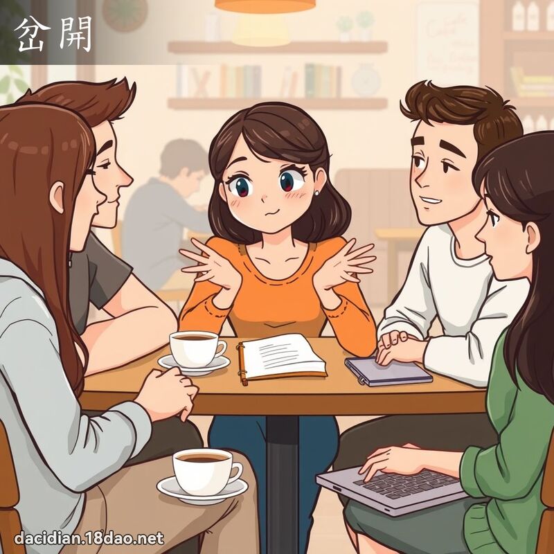 岔開 - 國語大辭典配圖