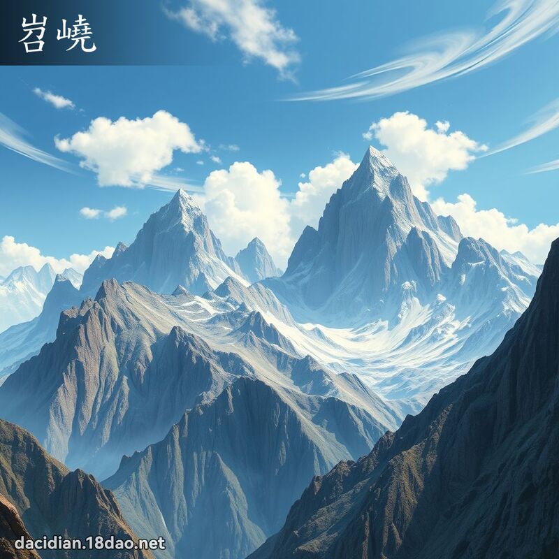 岧嶢 - 国语大辞典配图