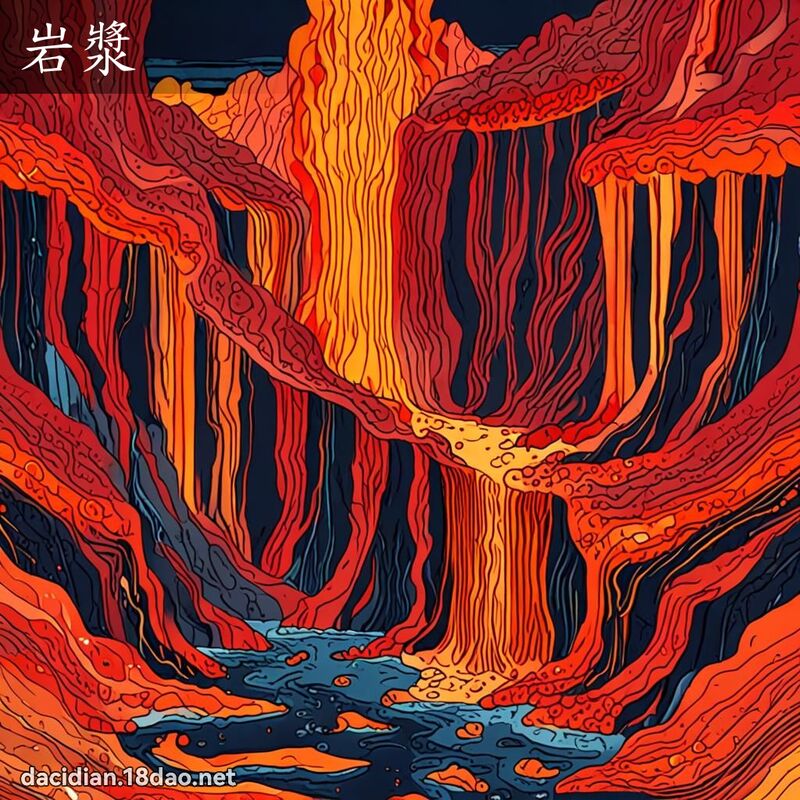 岩漿 - 國語大辭典配圖