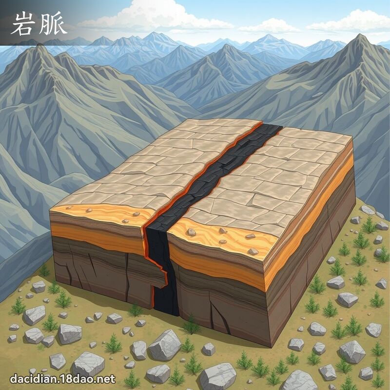 岩脈 - 國語大辭典配圖