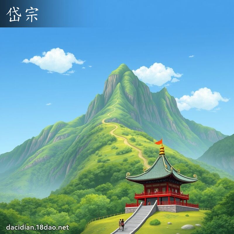 岱宗 - 國語大辭典配圖